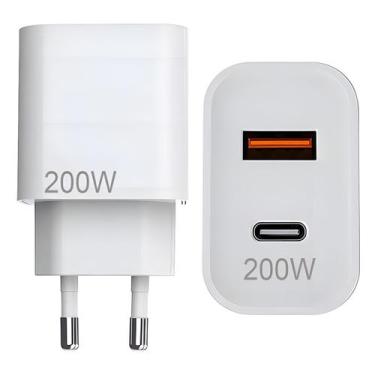 Imagem de Carregador Turbo 200w Usb-c Carregamento Rápido Duplo - Dexin