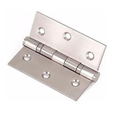 Imagem de 1 Uni Dobradiça Inox P Porta C/ Rolamento 3½x3 Escovada