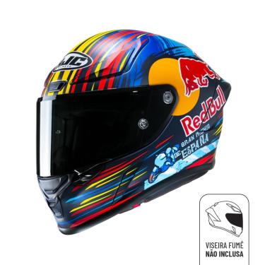Imagem de Capacete Hjc Rpha 1 Red Bull Jerez Azul Vermelho Amarelo 61