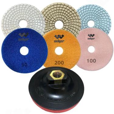 Imagem de Kit Acabamento Porcelanato 45 Graus Com 3 Lixas 1 Suporte - Anker do B