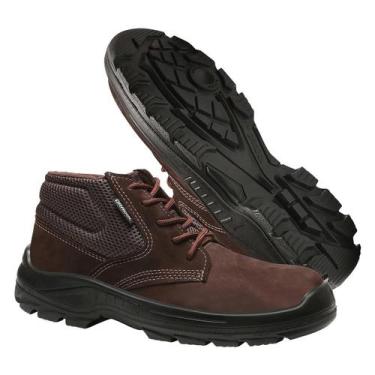 Imagem de Botina de Amarrar Eletricista Nobuck Dubai Marrom Bracol 40123340