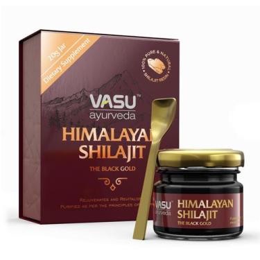 Imagem de Suplemento Vasu Ayurveda Shilajit, resina 50mL, 85+ oligoelementos