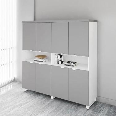 Imagem de Armário Estante de Escritório 8 Portas de Abrir 2 Nichos F5 - F5 Offic