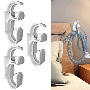 Imagem de daekpaek Gancho de mangueira CPAP com recurso anti-desengate - gancho de máscara CPAP e suporte de tubo CPAP - organizador de suprimentos de CPAP, evita embaraços de mangueira CPAP e permite que você