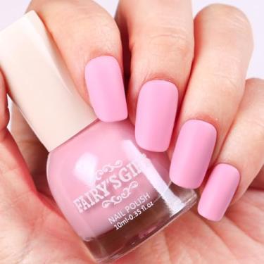 Imagem de Esmalte fosco para esmalte seco para verniz de arte de unhas, esmalte de veludo com efeito de névoa, 10,4 ml (Dusty Pink-03, 10 ml)