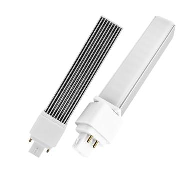 Imagem de QLEE Lâmpada LED vertical de 4 pinos 9w Gx24q PL-C Retrofit Equivalente CFL 18w G24q-2 G24q-3 990 Lumen 314° livre de cintilação rotativa embutida G24q Base verde lâmpada branca quente 3000K pacote
