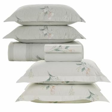 Imagem de Jogo De Colcha e Lençol Queen Karsten 200 Fios 100% Algodão 7 Peças (Lydia)