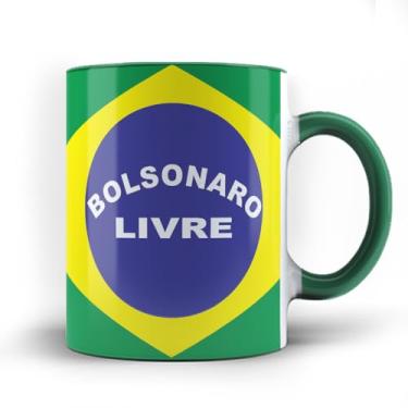 Imagem de Caneca xicara Liberdade Bolsonaro Livre 25 (Verde)