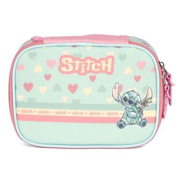 Imagem de Estojo 100 Pens Escolar Juvenil  Stitch Atoalhado