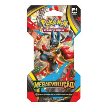 Imagem de Pokémon TCG MegaEvolução Pacote Booster Especial - 6 Cartas