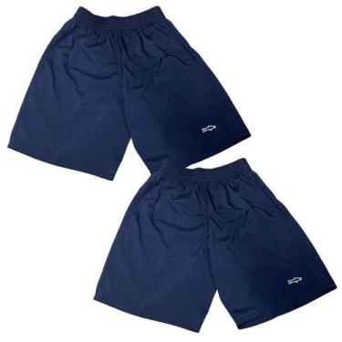 Imagem de Kit 2 Bermuda Tactel Plus Size Masculino Esportivo Básico Cós Elástico