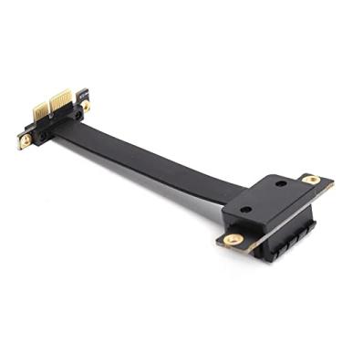 Imagem de RiToEasysports Cabo de Extensão PCI Adaptador de Rede de 90 ° Duplo Com Indicação de LED, Tampa de Proteção de Dedo Dourado, para Transmissão Estável Pcie Gen3 8gbps, Pe+cobre Com Material