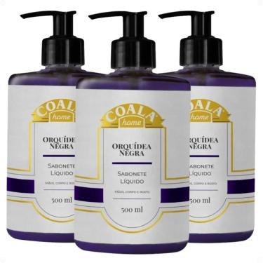 Imagem de Kit Coala Home: 3 Sabonetes Líquidos Orquídea Negra 500ml