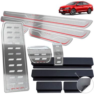 Imagem de Descanso + Pedaleira + Soleira prata Baixo Relevo Virtus Gts