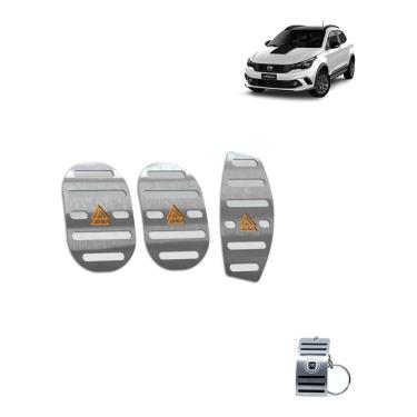 Imagem de Pedaleiras Fiat Argo Trekking Em Aço Inox Prata