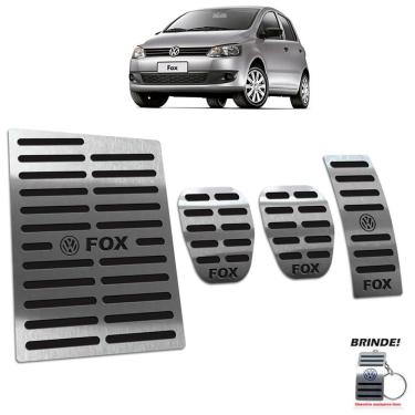 Imagem de Kit Pedaleira + Descanso Volkswagen Fox 2004 A 2013 Preto