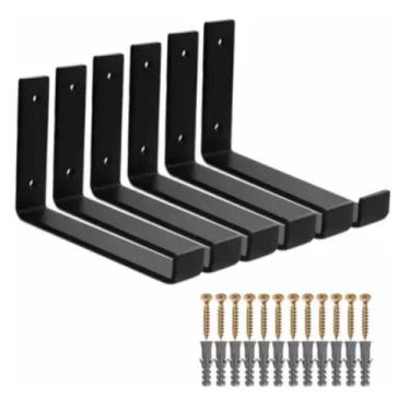 Imagem de Kit 06un Mão Francesa Invertida Industrial Para Tábua 30cm - Pontocom