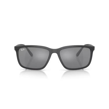 Imagem de Óculos de Sol Ray-Ban 0RB4384L 66656G Tam 60 / Cinza Escuro - Lentes Cinza Espelhado