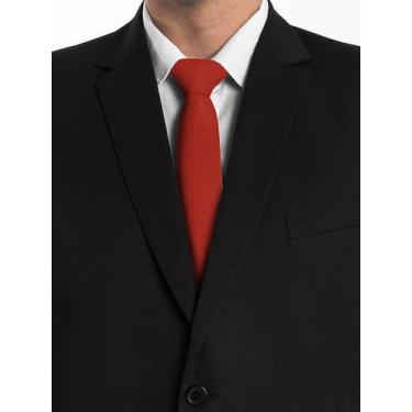 Imagem de Kit com 10 gravatas terracota tecido oxford slim, padrinhos, casamento