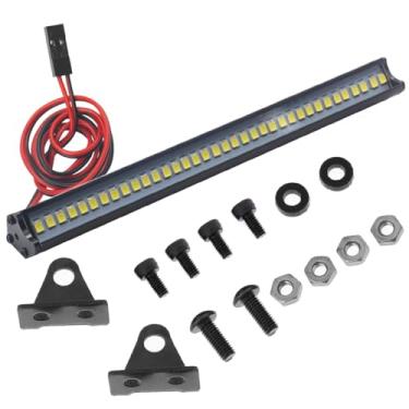 Imagem de Share Goo Super Bright 36 Luzes LED Barra de Teto Metal 150 mm/5,9" Compatível com Traxxas TRX-4 90046 D90 Axial SCX10 1/10 RC Rock Crawler Climbing Car Truck, Suportes em forma de L