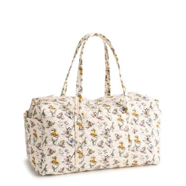 Imagem de Vera Bradley Bolsa esportiva grande original Disney de algodão premium, esqui alpino Mickey e amigos