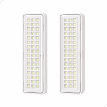 Imagem de Luminária de Emergência Recarregável com 60 LEDs 110v e 220v Portátil para Iluminação Segura (2)