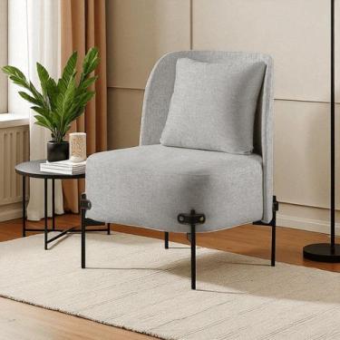 Imagem de Poltrona para Sala de Estar Madeira Maciça Aurora Luxo - Castellar Mób