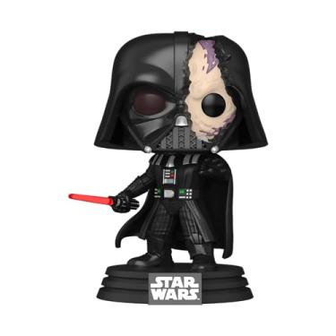 Imagem de Funko Pop Star Wars #637 OBI-Wan Kenobi Series Darth Vader com capacete danificado