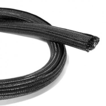 Imagem de Kit 5mt tubo expansivel te 325036 preto 10mm malha trancada - SIBRATEC
