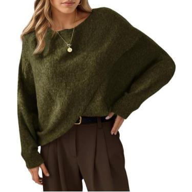 Imagem de Suéter de poncho Saodimallsu feminino de tamanho grande com asa de mor