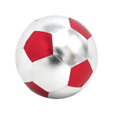 Imagem de Baoblaze Bola de futebol infantil de 25 cm, bola de futebol interativa de PVC brilhante para treino, competição e brincadeira ao ar livre para meninos e, Vermelho