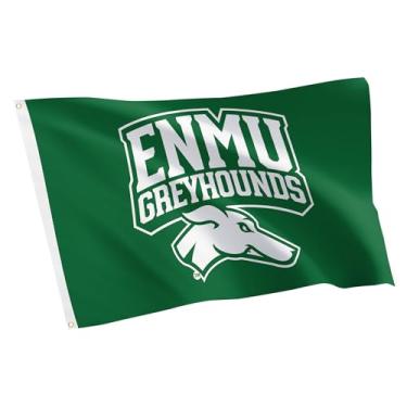 Imagem de Desert Cactus Bandeira ENMU da Universidade Oriental do Novo México - Faixa de galgos de 9,5 x 1,5 m, tecido durável interno/externo, design 100% poliéster (estilo A)