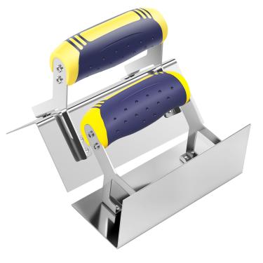 Imagem de Conjunto de ferramentas de concreto, versátil profissional, espátula de canto de aço inoxidável, conjunto de facas de canto para drywall, fácil de limpar, kit de ferramentas de acabamento de tijolos