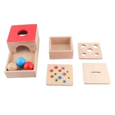 Imagem de ZJchao Caixa de Permanência de Objeto, Caixa de Madeira de Gota de Moeda 4 Em 1, Brinquedos de Madeira, Kit de Colheita de Cenoura para Crianças