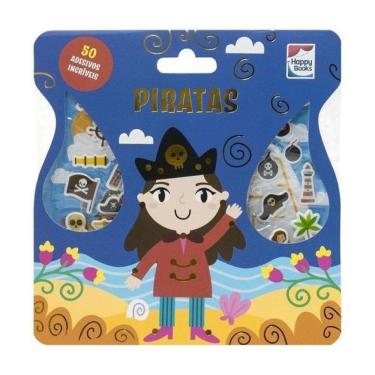 Imagem de Livro Com Adesivos Fofinhos: Piratas
