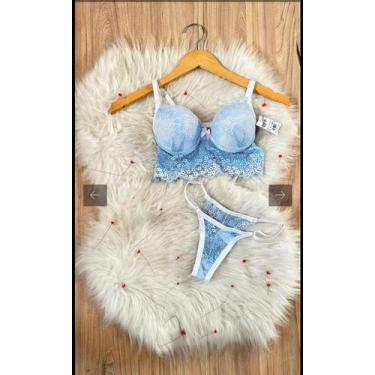 Imagem de Conjunto de lingerie - A&B, Azul bebê