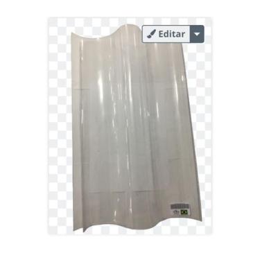 Imagem de Telha Acrílica duas ondas - Fc Brasil, transparente, 50x31