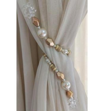 Imagem de Abraçadeira de cortina em pedraria Prendedor para cortina - Keharmonia