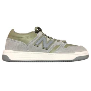 Imagem de Tenis new balance 480 low masculino-cinza/verde musgo, 40