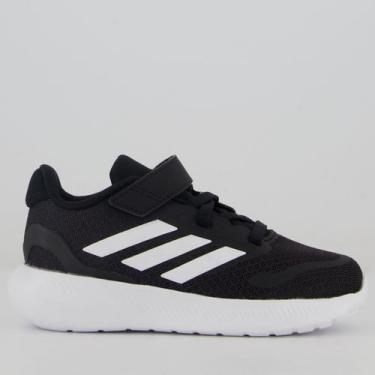 Imagem de Tênis Adidas Runfalcon 5 EL Kids Preto e Branco, 18