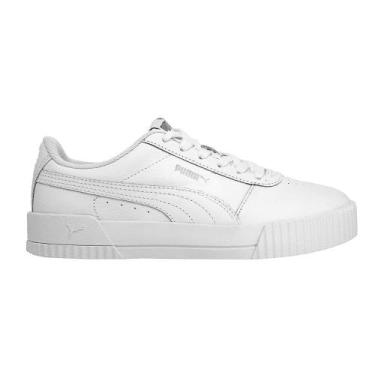 Imagem de Tênis Puma Carina L, 34, Branco, Prata