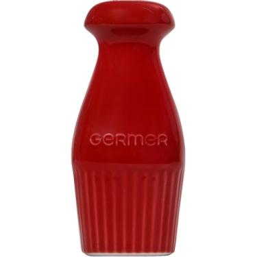 Imagem de Germer, Saleiro em porcelana (Dispenser de Sal), modelo assar ou servir, 150 ml, Vermelho
