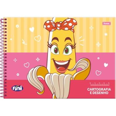 Imagem de Kit de Cadernos de Desenho, Foroni, Universitário, Capa Dura, Fini Plus, 80 Folhas, Pacote com 5