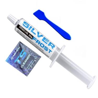 Imagem de Pasta Térmica Silver Frost com Cleaner, 30g, Alta Condutividade Térmica, Cinza, para Processadores, Placas de Vídeo, Consoles - Alto Rendimento e Performance