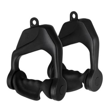 Imagem de KiBcsLic 2 peças de alça de treinamento de força para máquina de cabo, treino confortável, fitness, academia, exercícios, alças de barra de puxar para baixo