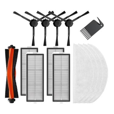 Imagem de Compatible With XiaoMi Mijia Robot Vacuum Mop Ultra Slim STYTJ04ZHM Spare Parts Side/Main Brush Mop Cloth HEPA Filter Brush Cover Dust Box(Set-3)