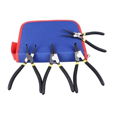 Imagem de ZJchao Conjunto de Alicates de Pressão Premium Durável 4 Unidades de Alicate de Anel de Aço Com Curvatura Reta para Reparos Profissionais, Manutenção, Carpintaria, Metalurgia