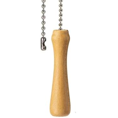 Imagem de 1 peça de extensor de corrente para ventilador de teto para tacos de beisebol, com corrente de contas de prata de 30 cm