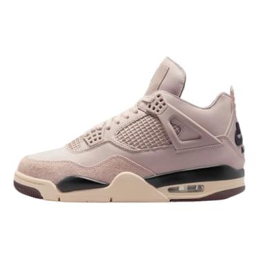 Imagem de Nike Jordan Air 4 Retrô unissex adulto, pedra fóssil/estanho metálico, 42
