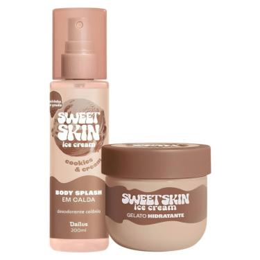 Imagem de Kit Dailus Sweet Skin Ice Cream Cookies e Cream: Body Splash e Hidratante Corporal 200ml